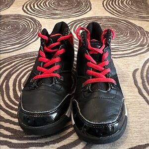 Black and Red High-Top Sneakers